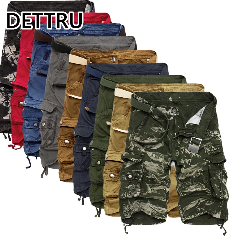 

2020 Men Shorts Summer Camouflage Cotton Shorts Men Loose Multi-pocket Shorts Men Casual Tooling Army Pants Large 40