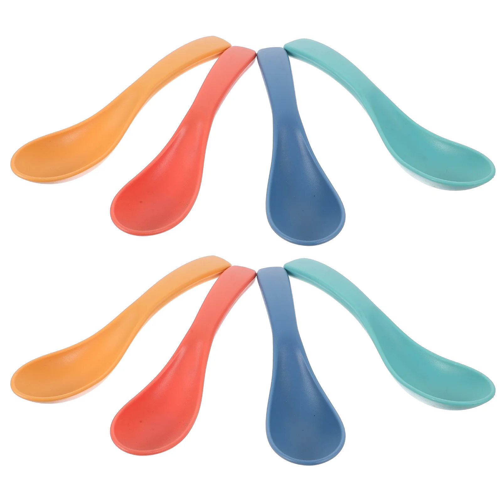 

8pcs Spoons Cereal Dinner Spoons Dinner Spoon Portable Small Cereal Spoon