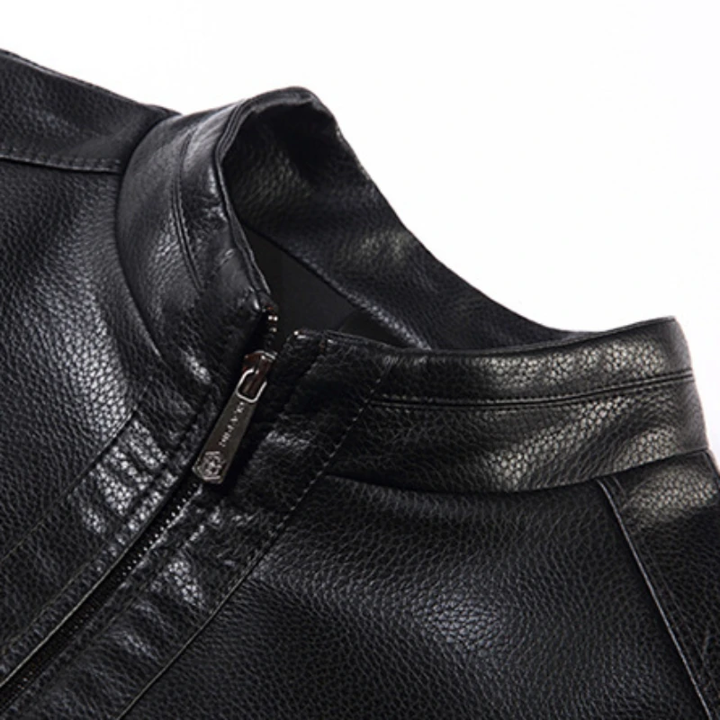 Новинка 2023 мужская кожаная куртка из воловьей кожи деловая Повседневная