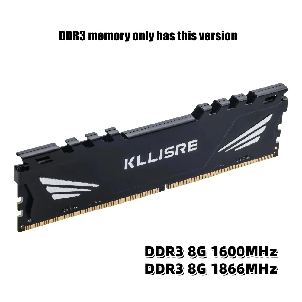 Kllisre DDR3 DDR4 8 ГБ 16 Память Ram 1600 1866 2666 3200 МГц Настольный компьютер с затемнением без