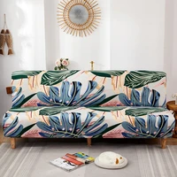 jacquard large armless sofa bed slipcover couch cover dust proof elastic removable sofa covers for living room