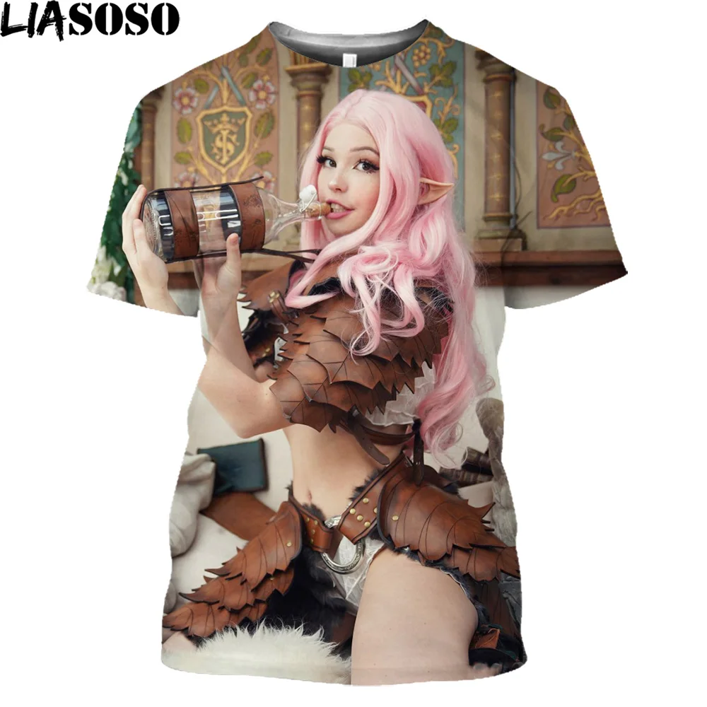 

BELLE DELPHINE Neverland Kaus Fashion Pria Anime Jepang Kaus Atasan T-Shirt Kedatangan Baru 2022 Sejuk Leher O Lengan Pendek