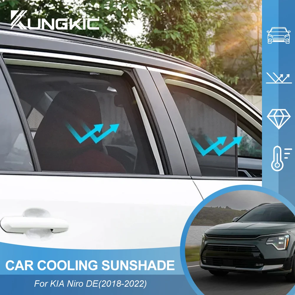 Пользовательский магнитный солнцезащитный козырек на окно автомобиля для KIA Niro DE