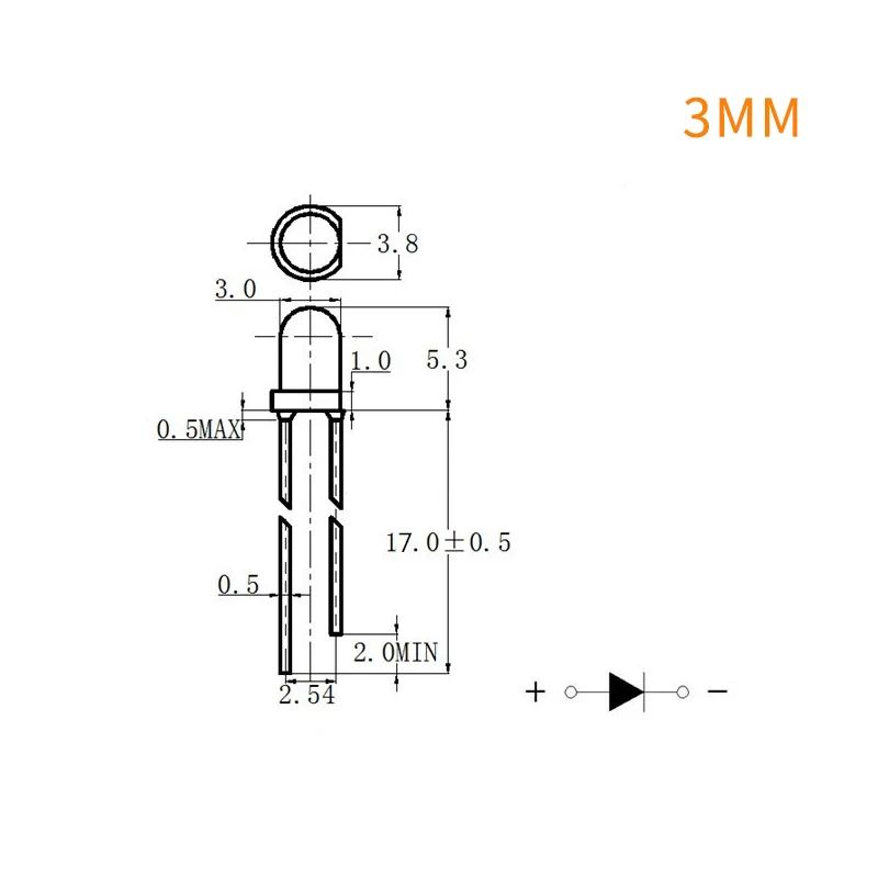 300PCS/Box 3mm 5mm LED Diode Assorted Kit White Green Red Blue Yellow F3 F5 Leds Light Emitting Diodes Electronic Kit