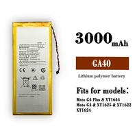 100 genuine 3000mah ga40 battery for motorola moto g4 g4 plus xt1625 xt1622 xt1644 xt1643 snn5970a phone batteries batteria