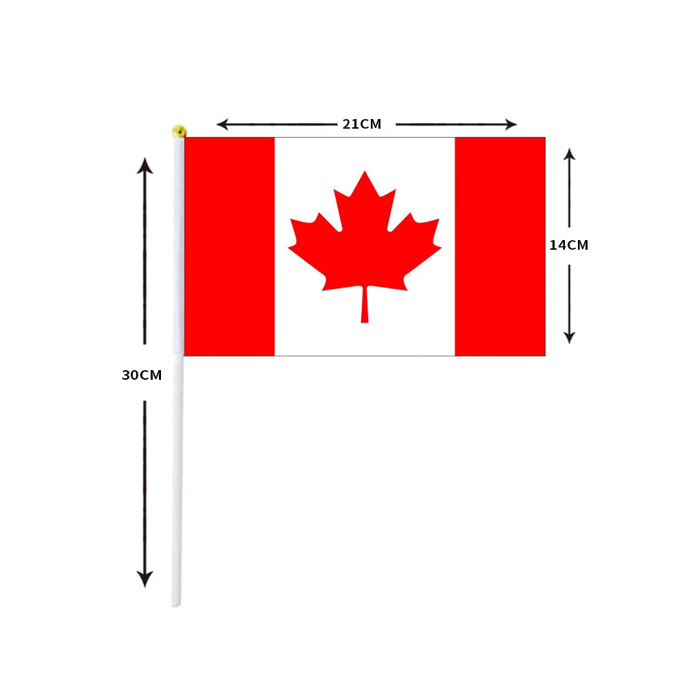 Флаги Канады 14х21 см набор из 10 штук
