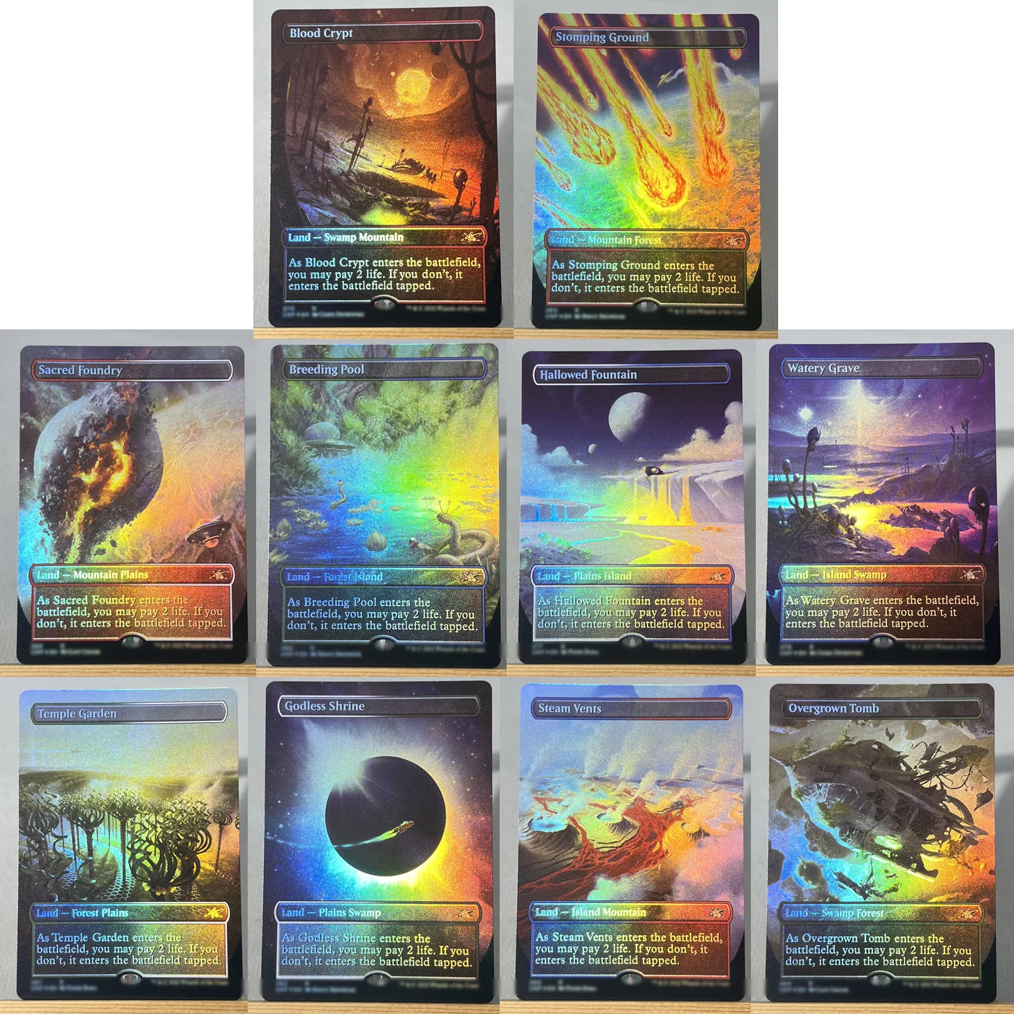 Фото SNC UNF IKO FOIL5-01 Tcg прокси волшебные карты Наземные циклы шоковые земли фехты Осторонняя садовая кетрия Триме собрание №4