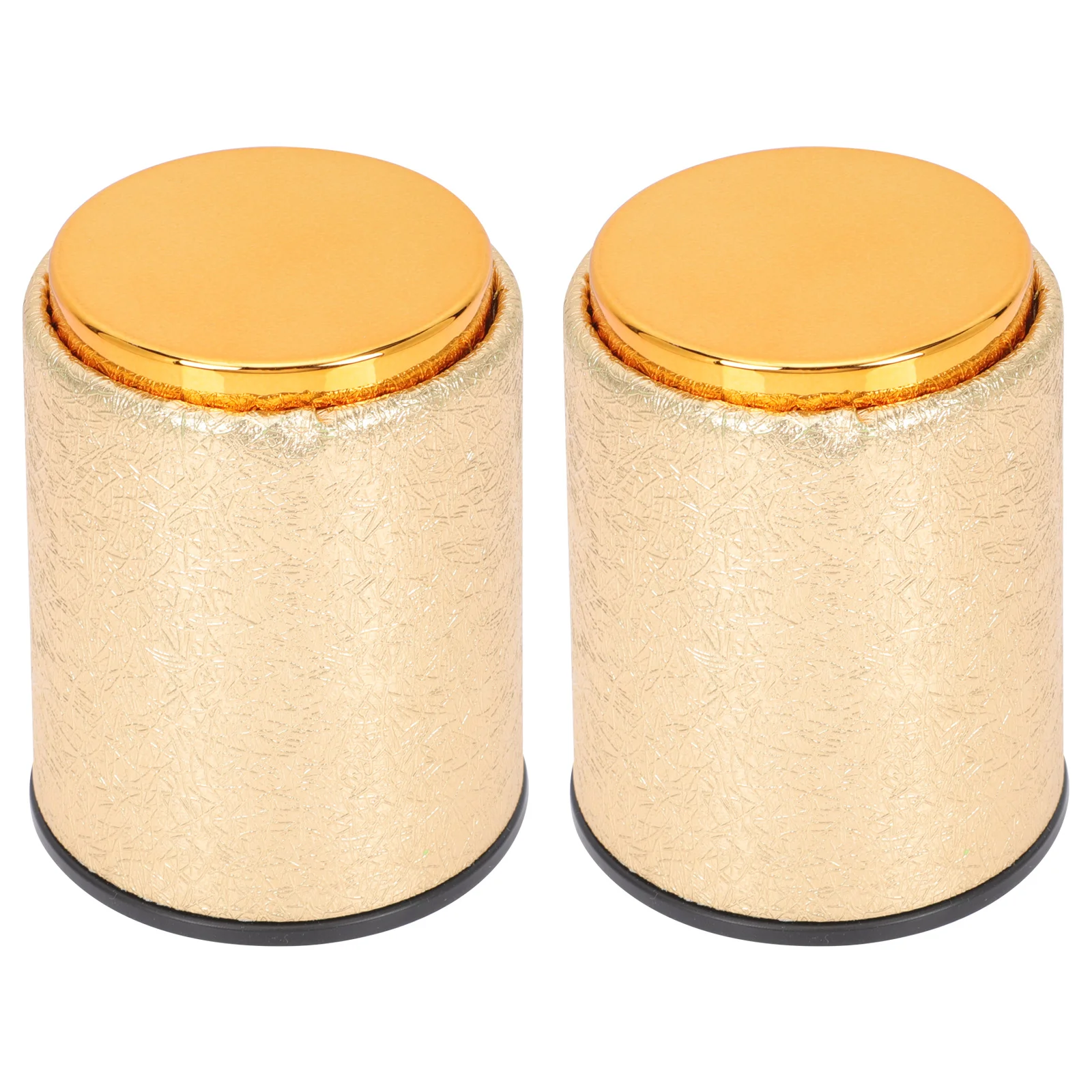 

2Pcs Stylish Dice Cups PU Dice Holder Bar Party Entertainment Game Supplies