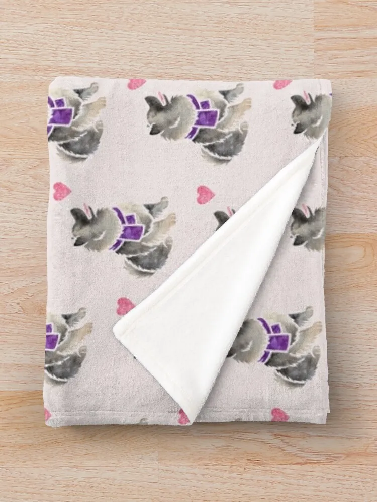 Акварельные пледы keeshonda 2 одеяла диваны украшения летнее постельное белье