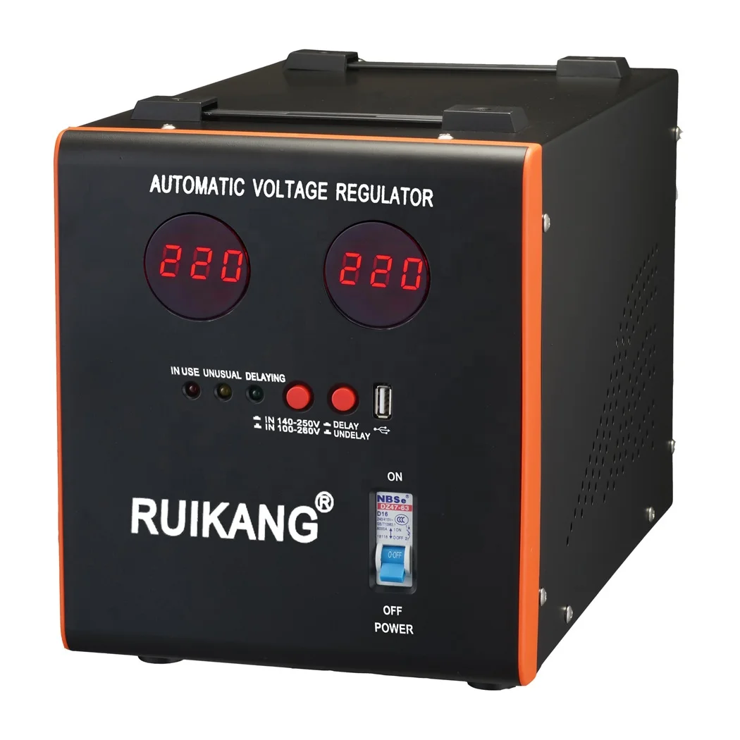 

New usb 24v dc 5 wire 10kva svc 5000va ac alternator frequency automatic voltage regulator stabilizer