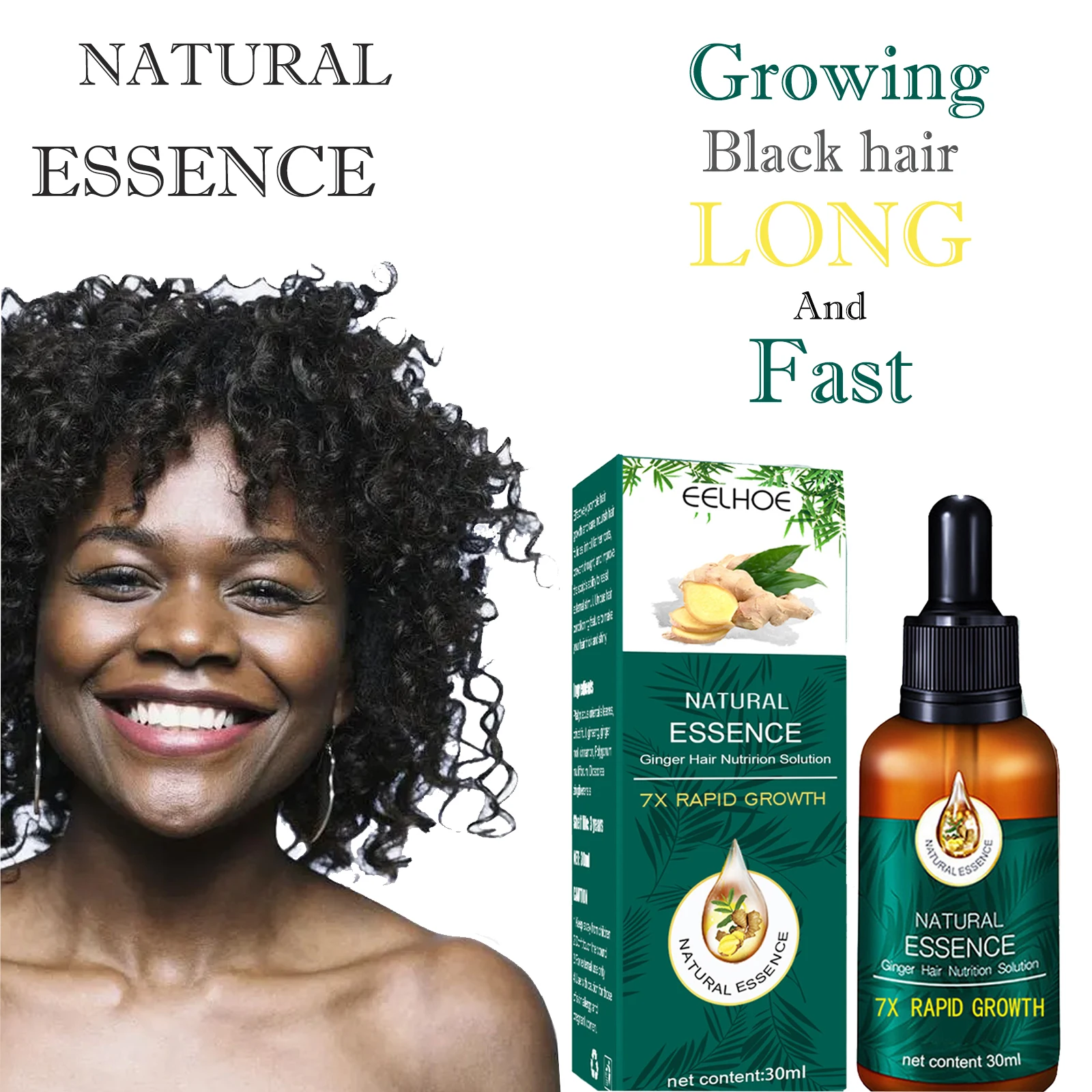 Hair Growth Essence Oil for Black Women  Repairs Damage Restore Soft Fast Treatment  Anti-Hair Loss Hair Serum