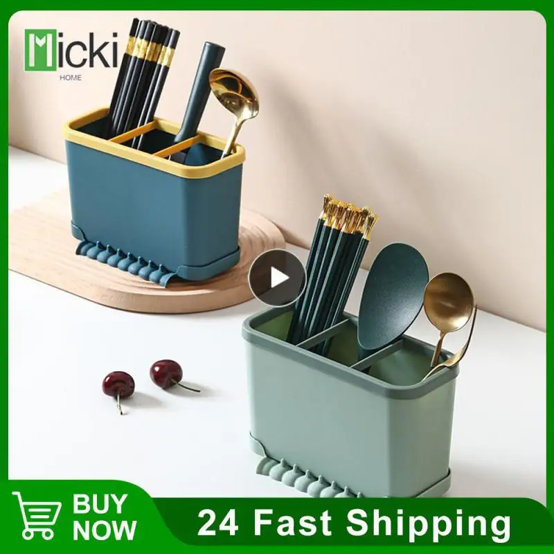 

Upgraded Drainage And Storage Chopstick Cage Suspended Ventilation Detachable Cleaning Chopstick Tube Tableware Storage Box
