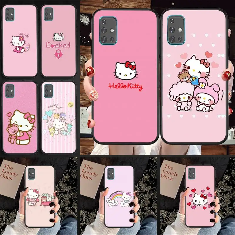 

Lovely-Pink-Hello-Kittys Phone Case For Xiaomi Redmi 9 9A 8 8A 5A Plus 6 S2 7 7AK20 30 4X Pro Fundas Cover