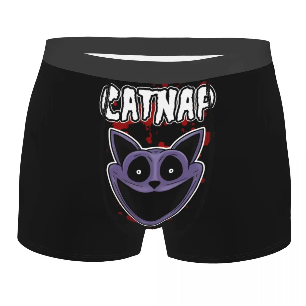 Мужское нижнее белье Catnap Blood забавные шорты-боксеры с улыбающимися животными