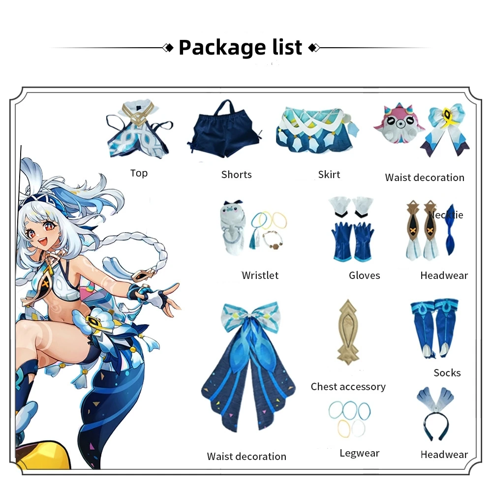 Muinaa Косплей Костюм Игра Genshin Impact Natlan Костюмы Полный комплект Парик Хэллоуин