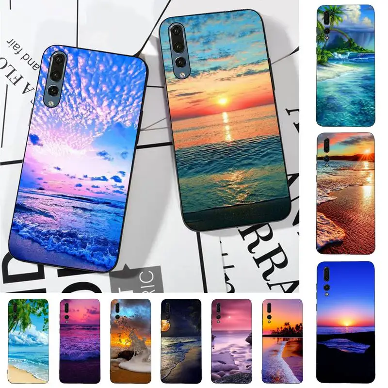 

Sea Beach Phone Case for Huawei P30 40 20 10 8 9 lite pro plus Psmart2019