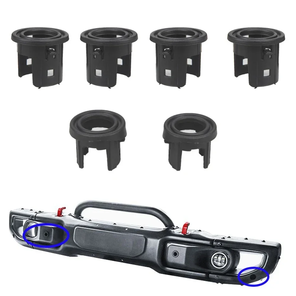 

6 шт., кронштейн радарного зонда переднего бампера для JEEP Wrangler JL 2018 +, автомобильные детали, кронштейн заднего стержня