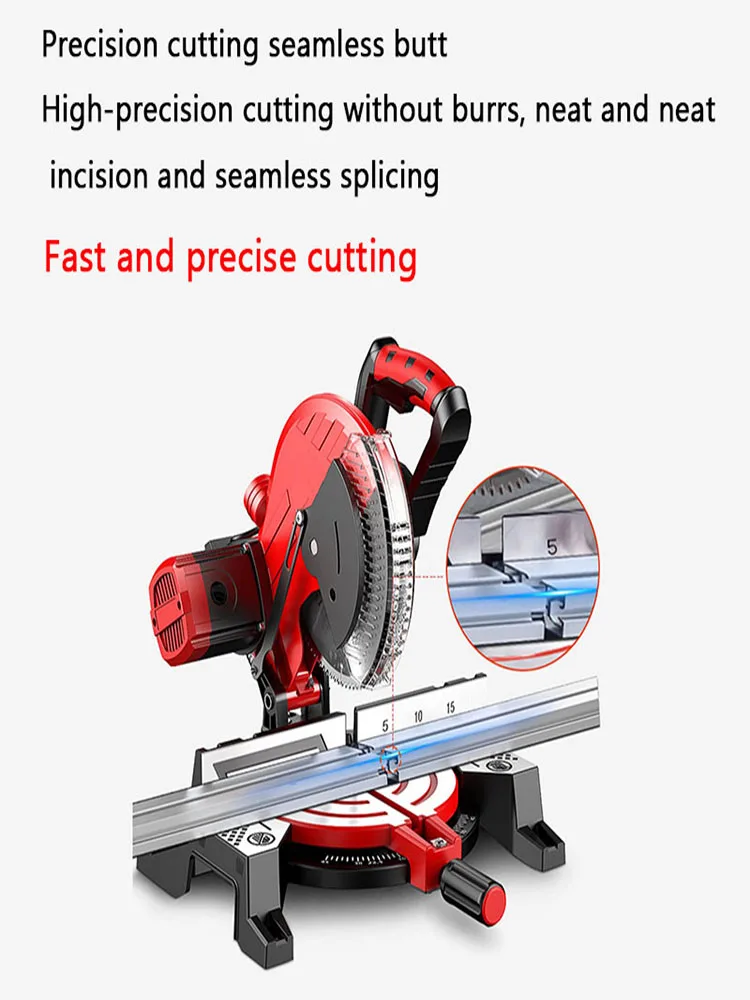 Multifunctional Electric Saw Aluminum Machine Circular Saw 45 Degree Cutting Miter Woodworking Cutting Machine enlarge