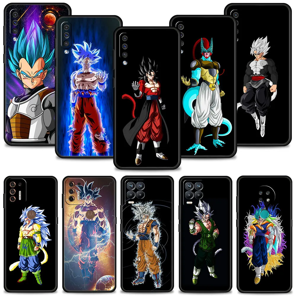 

Phone Case for Samsung Galaxy A50 A70 M31 A40 Smartphone Cover for Oppo Realme 8 8i 9i C21 C35 Bumper DBZ Super Goku