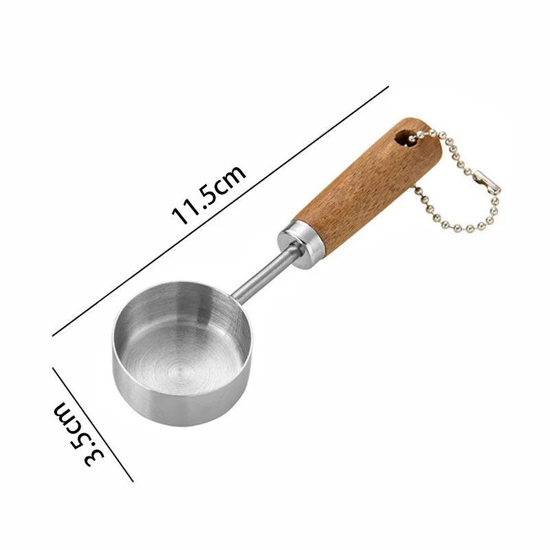 1 шт. ложка для кофе с деревянной ручкой мерный стакан позолоченная мерная торта