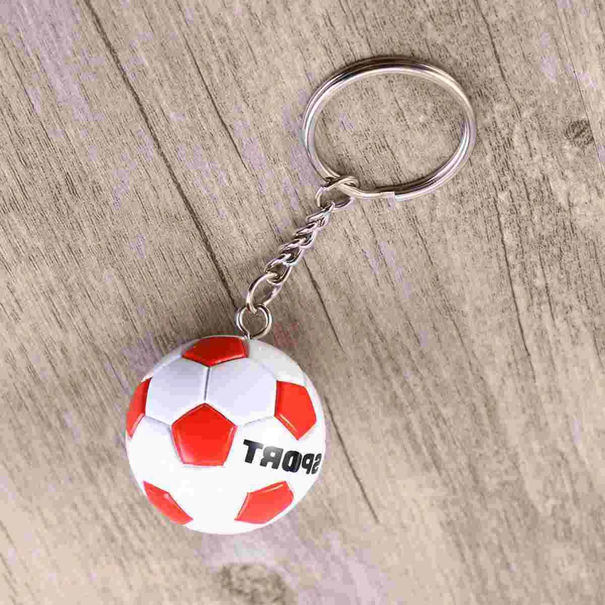 

Soccer School Carnival Pendant Keychainbag Favors Themed Ornament Mini Keychians Footballparty Keyring Game Keychains Chain Key