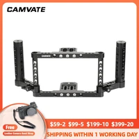 camvate director%e2%80%99s monitor cage rig with adjustable dual cheese handgrip for 5 or 5 5 monitors idea foratomos ninjavshinobi