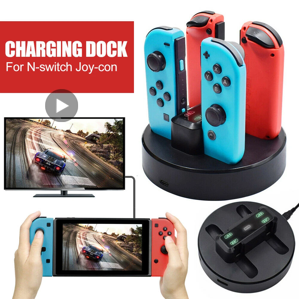 

Controller For Nintendo Nintend Switch Joycon Joy Con Charging Dock Charger Docking Station Stand Base Portable Joyicon Gamepad
