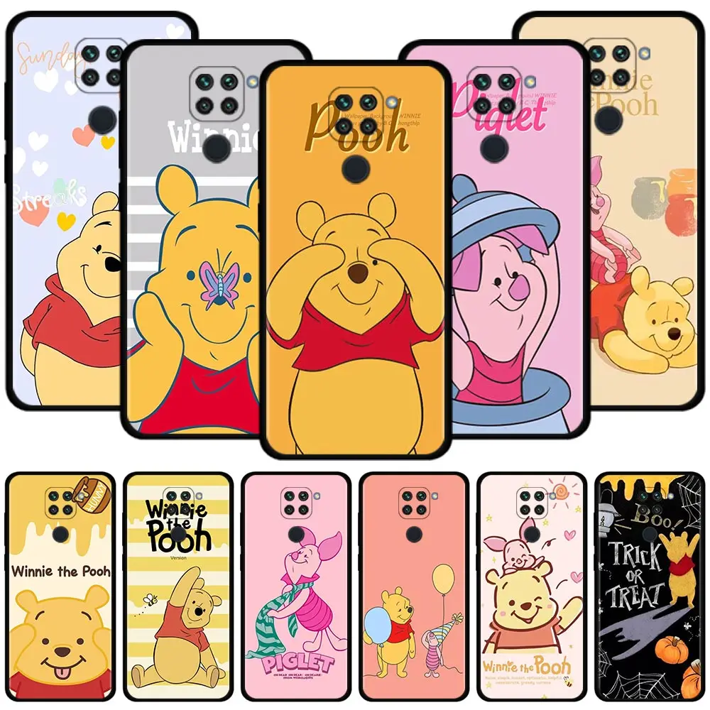 

Phone Case For Xiaomi Redmi Note 9S 9T 10 11T 11S 11 9 8T 8 Cover for redmi 10 9 9A 9C K40 Silicon Funda Cartoon Winnie The Pooh
