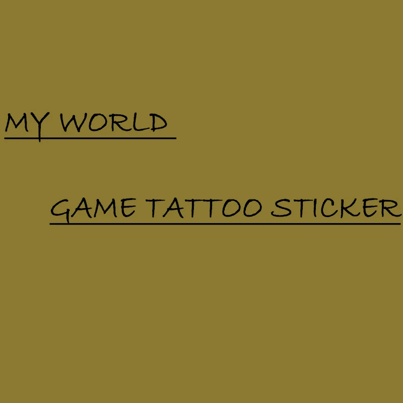 

My Children's Block Game Tattoo Sticker Water Transfer Sticker Game Sticker Painting Fashion Cute Sticker