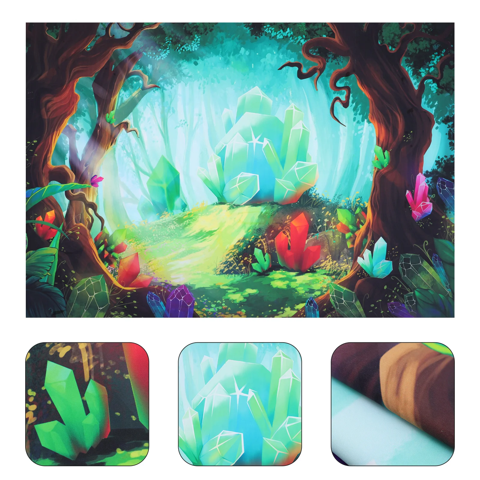 

Diamond Crystal Forest Pattern Photography Background Hanging Tapestry