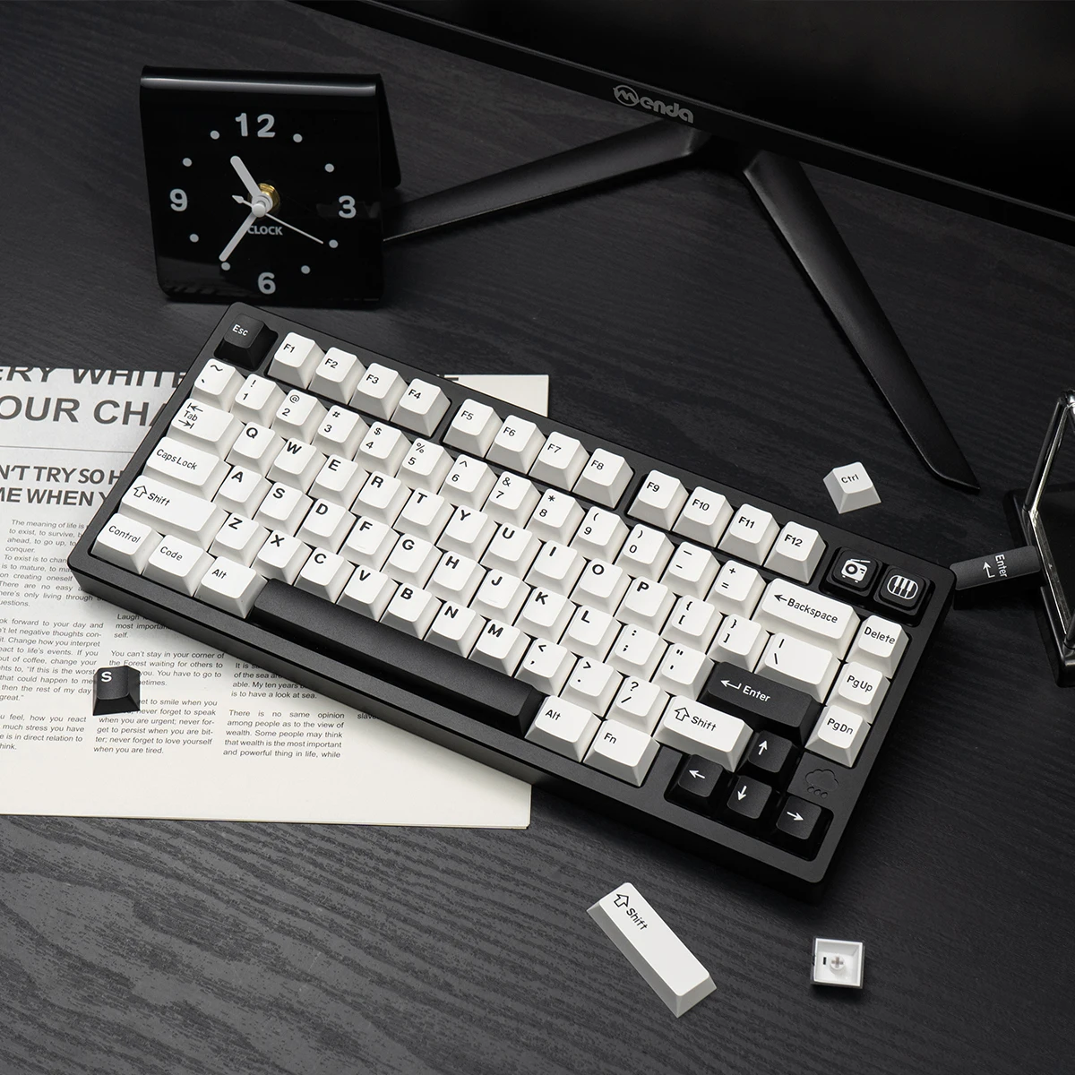 Фото GMK Keycap Double Shot GMK WOB/BOW/Rome PBT Колпачки для клавиш Cherry Profile Наборы колпачков для клавиш MX Switch Механическая клавиатура ISO 7u клавиши №4