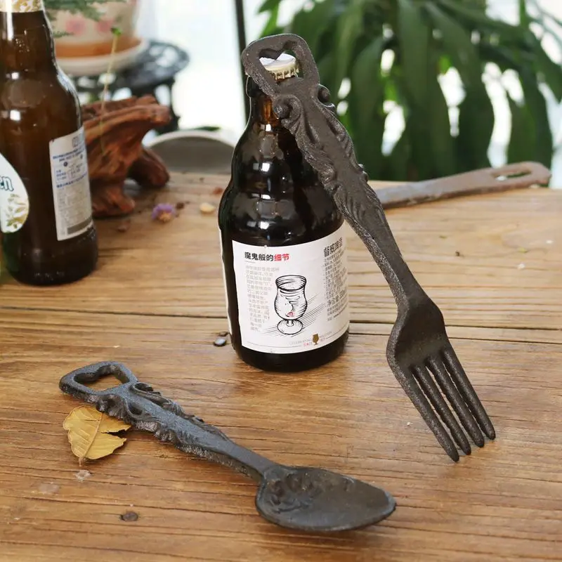 

Retro Nostalgia All Cast Iron Technology Household Daily Necessities Beer Bottle Opener Kitchen Gadgets Tools For Home