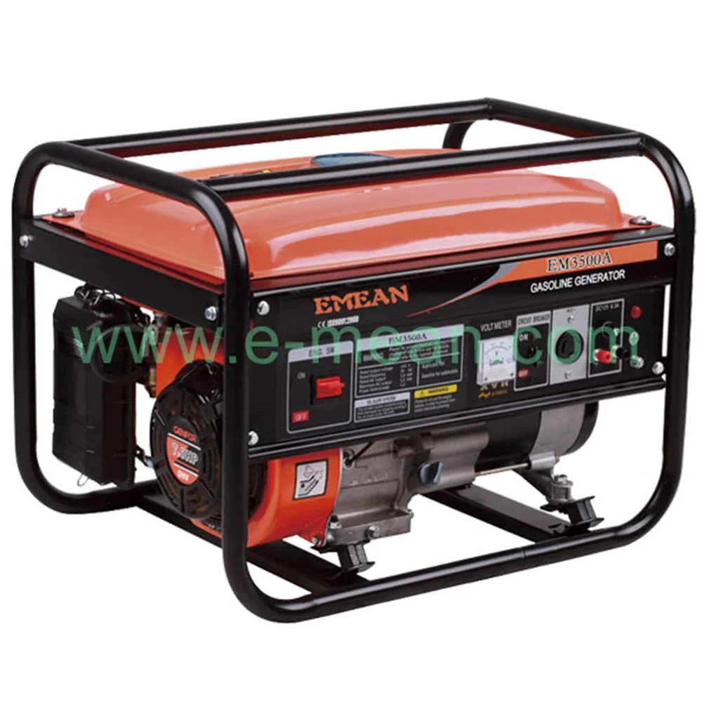 YUNYI 3 кВт кВА бензиновый генератор с низким уровнем звука 3500 Вт однофазный бензин