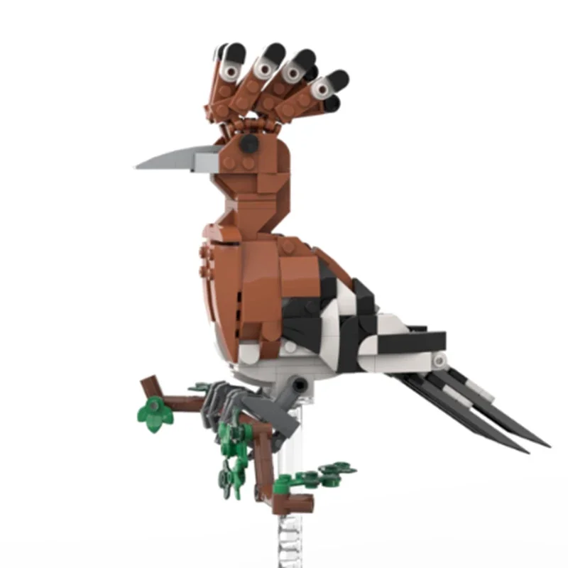 Современная модель птиц животных Moc строительные блоки красивая птица