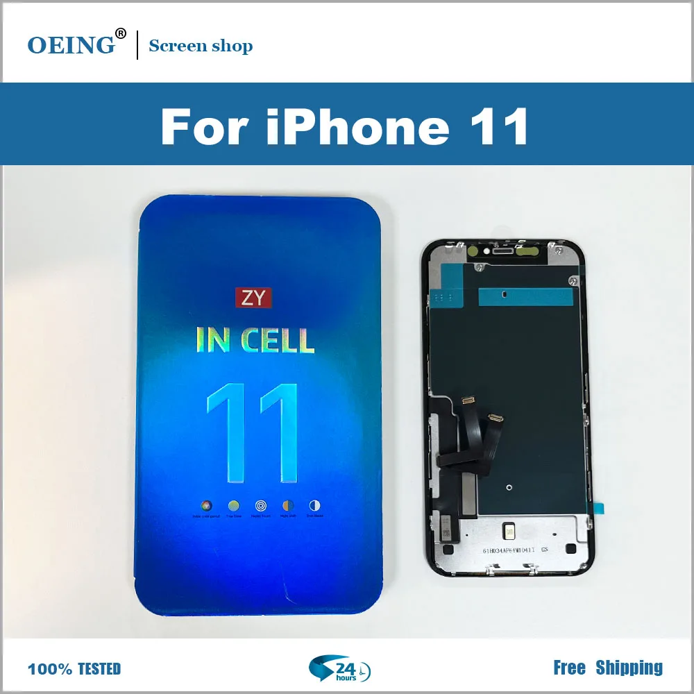 ЖК-дисплей ZY для iPhone X XR XSMax 11 12MINI 12ProMAX с сенсорным экраном и дигитайзером в сборе
