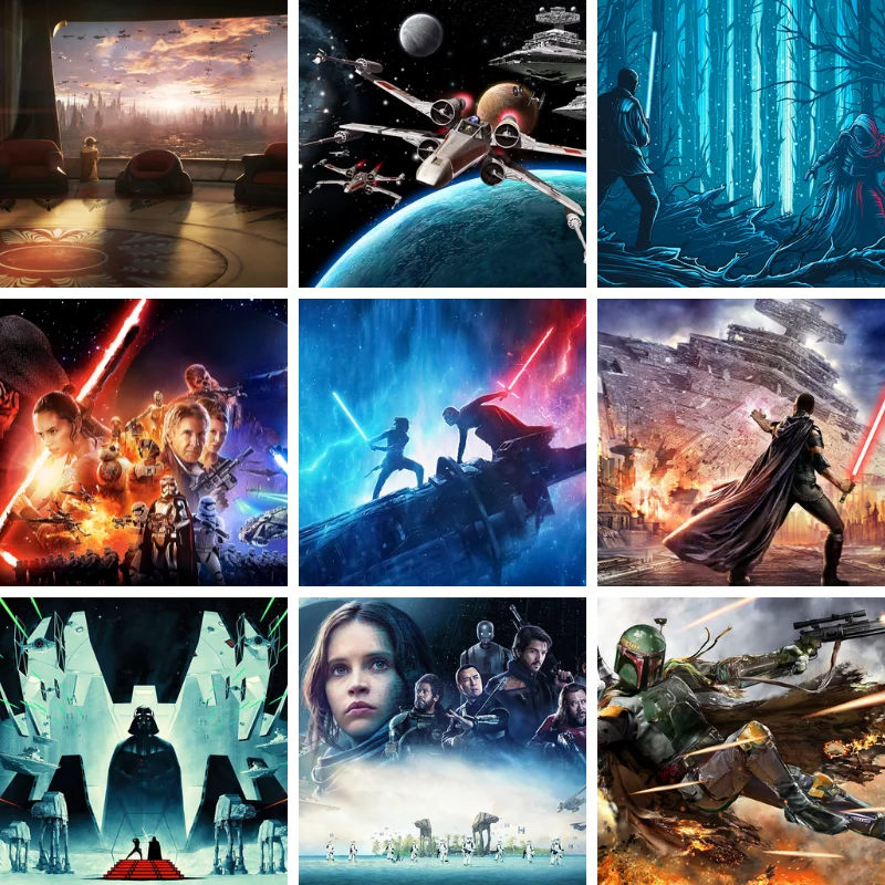 

DIY Star Wars 5D Diamond Painting Kit Mosaic Art Accesorie Yoda Force Jedi Knight Lightsaber Home Decor Novelties Starwar Movie
