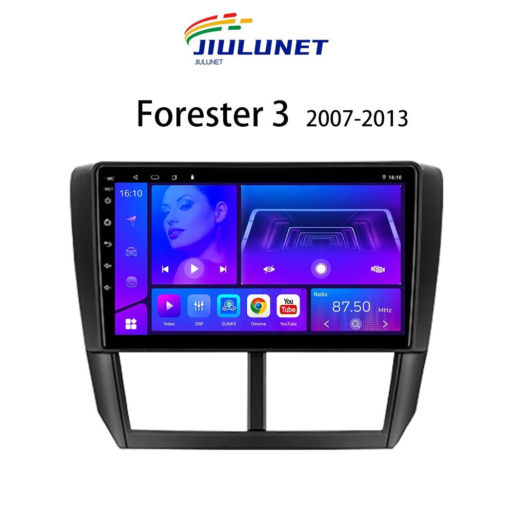 JIULUNET 9" Android 8 Core Carplay Central Multimedia Car Stereo Radio For Subaru Forester 3 SH For Subaru Impreza GH GE