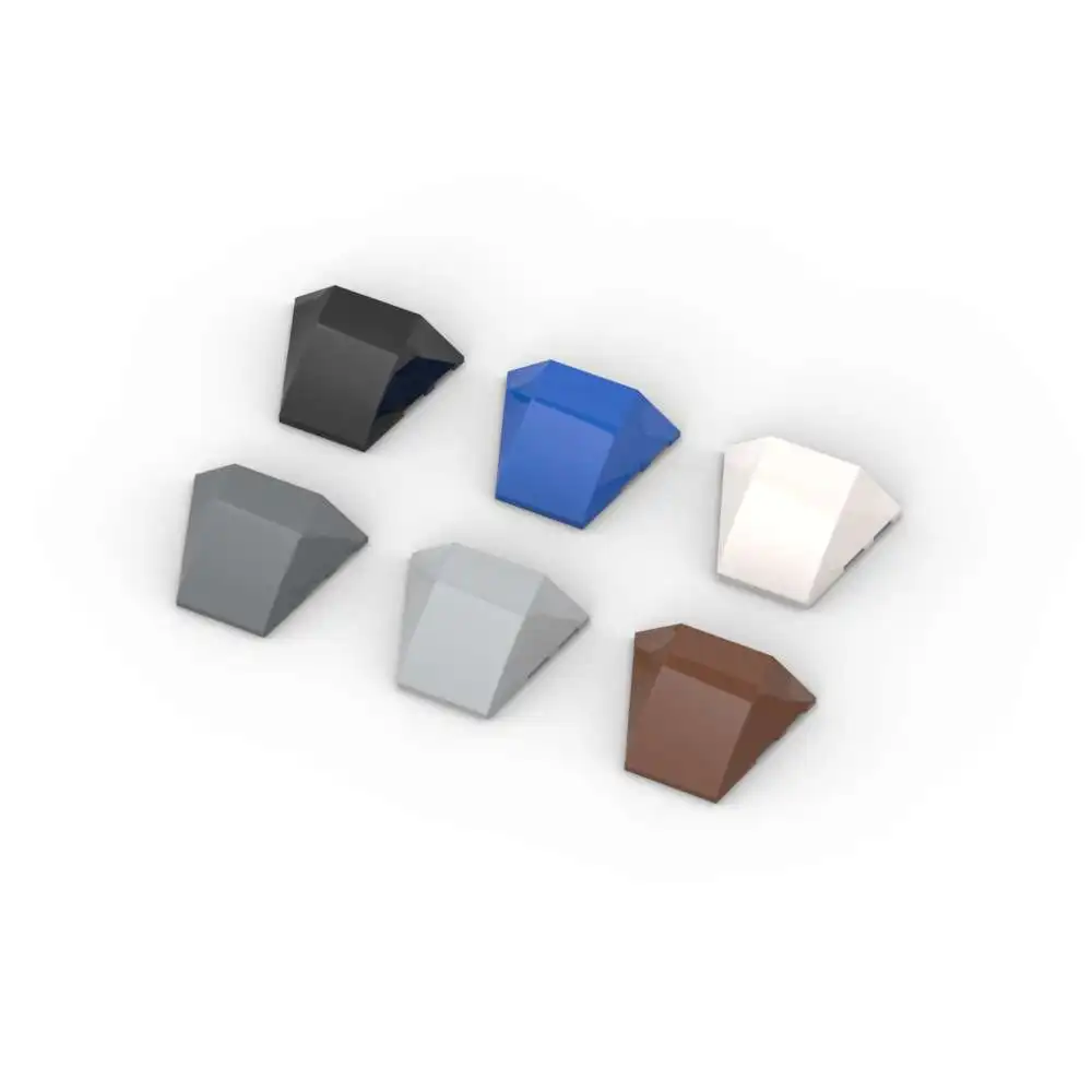 MOC 10 шт. головоломка частицы 64225 Клин 4x3 тройные строительные блоки Изогнутые без