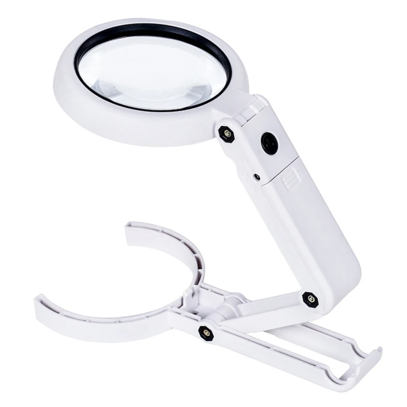 

Lamp Crafting Reading Repairing Glass Non Foldable For 8 Slip Bright Stand Magnifying Hand Table Lamp Held Magnifier