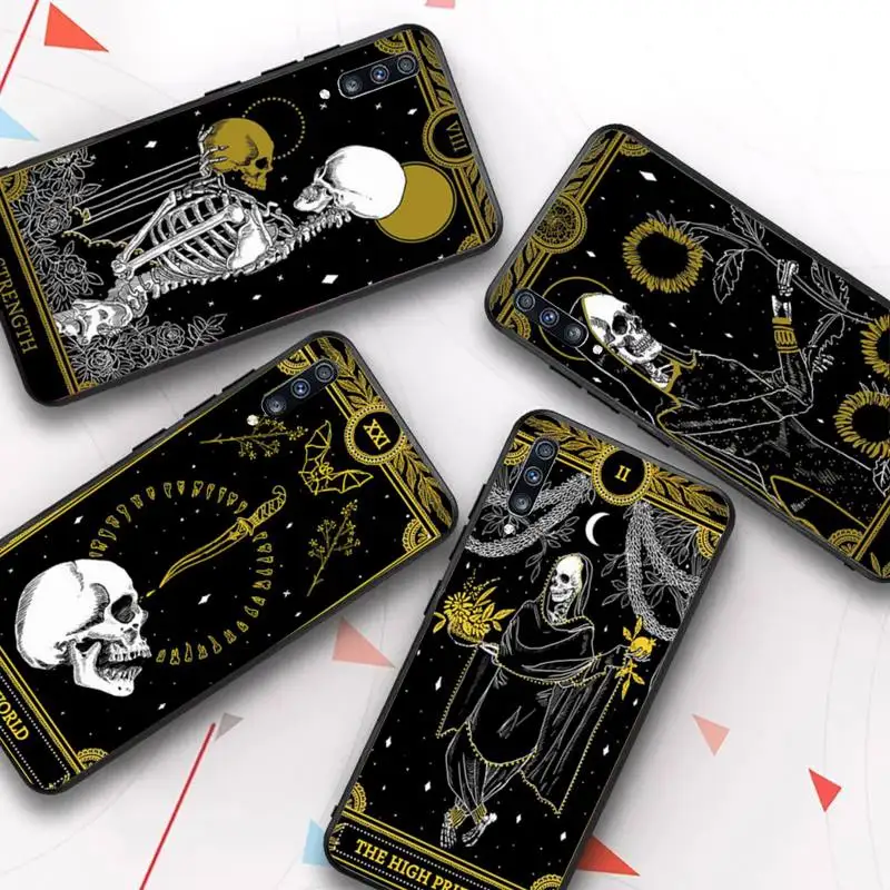 

Death Tarot Phone Case for Samsung Galaxy A 51 30s a71 Soft Silicone Cover for A21s A70 10 A30 Capa