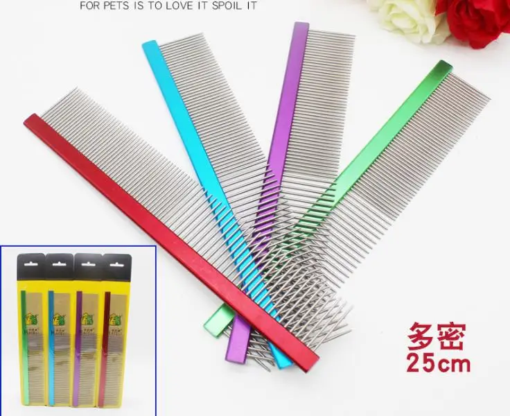 

Бесплатная доставка, расческа из нержавеющей стали для кошек, 4 доступных расчески для собак