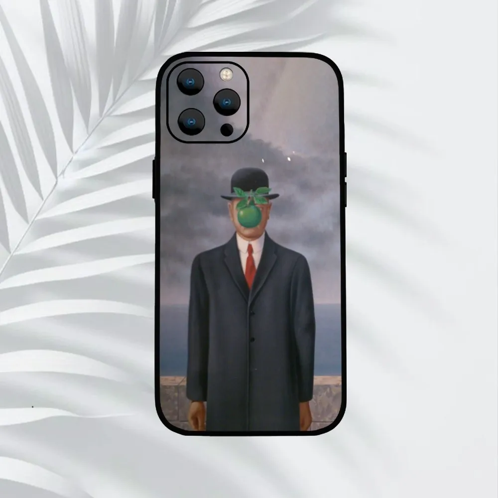 Чехол для телефона R-Rene Magritte Art iPhone Mini 11 12 13 14 15 Pro XS Max X Plus SE XR Shell