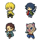 Аниме, лопатки для демонов, аксессуары для обуви, подвески сделай сам, булавки из ПВХ, украшения для женщин, мальчиков, набор подарков для детской вечеринки