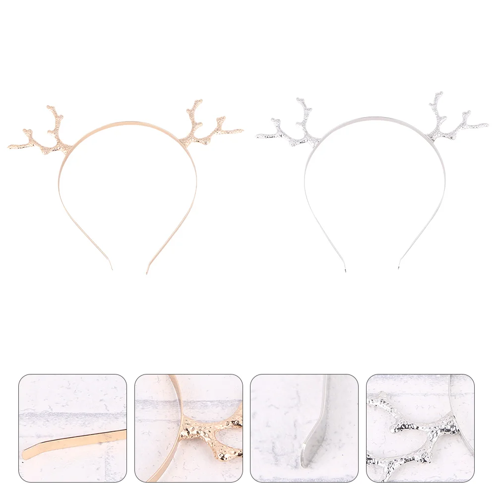 

Christmas Party Reindeer Headpiece Costume Hair Hoopheaddress Headpieces Accessories Headwear Accessory Favors Metal Hairhoop