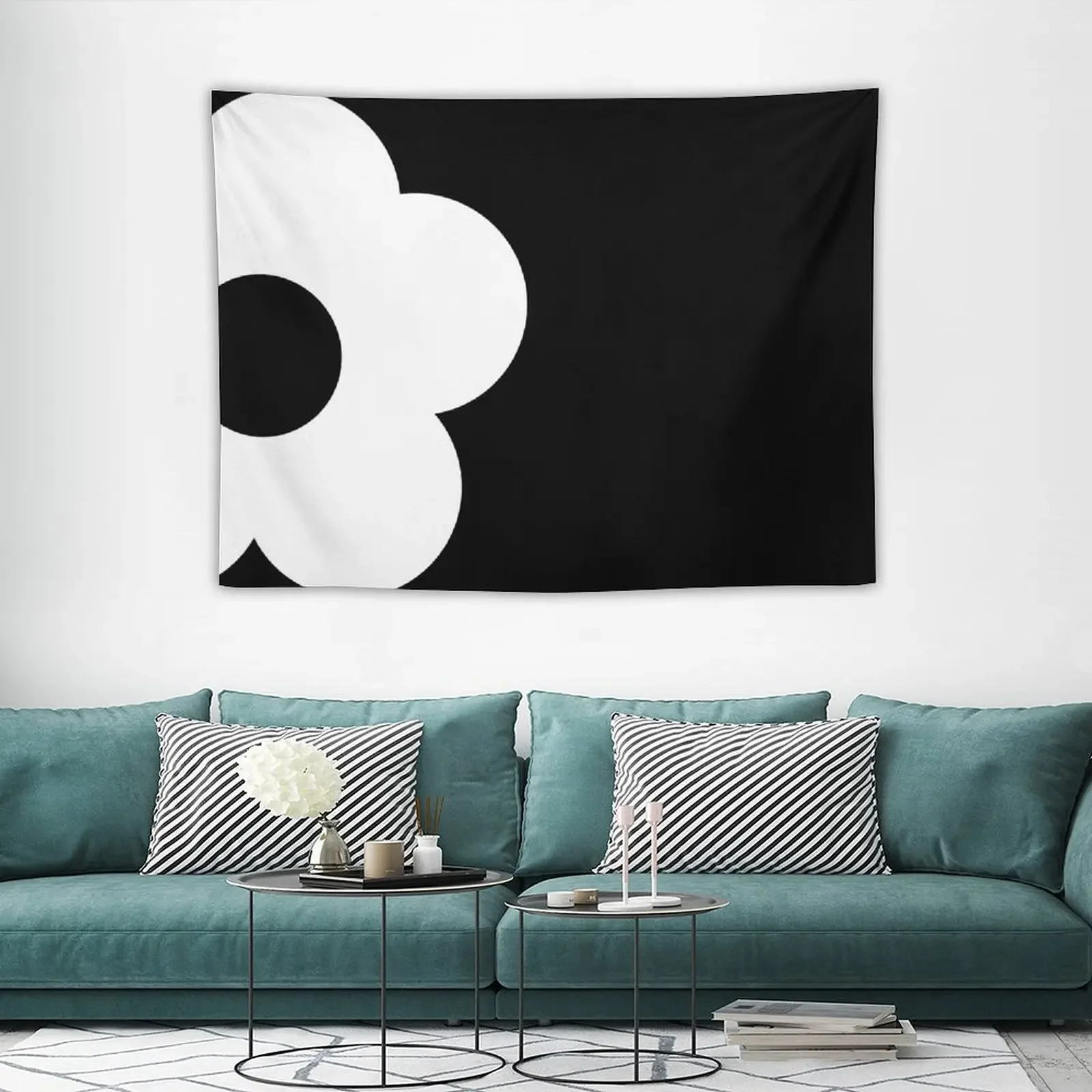 Яркий Ретро гобелен с контрастными цветами художественное искусство на стену