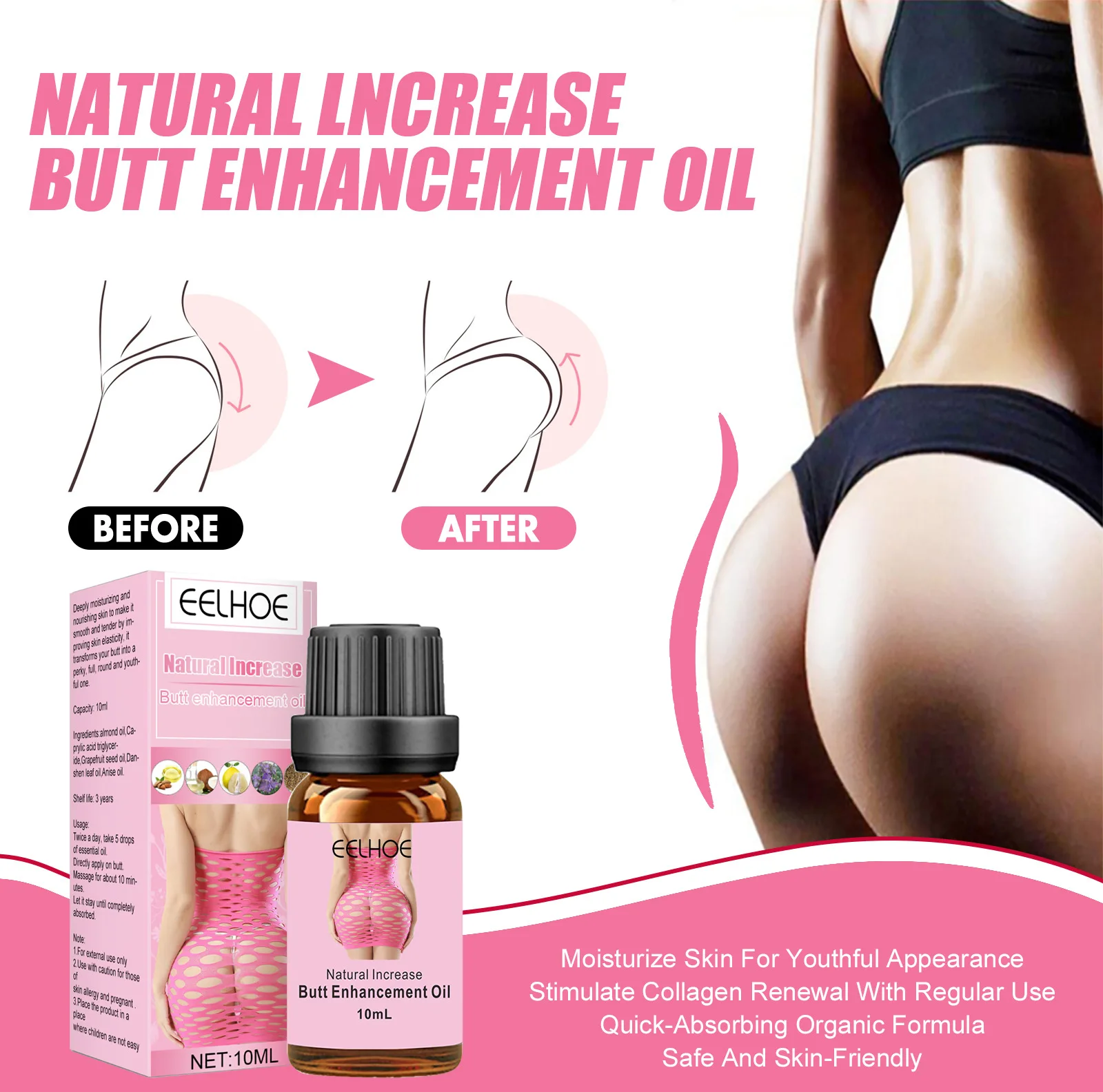 

Лифтинг укрепляющий уход за ягодицами эфирные масла формирование персика ягодицы красивое формирование тела увлажняющее масло для массаж...