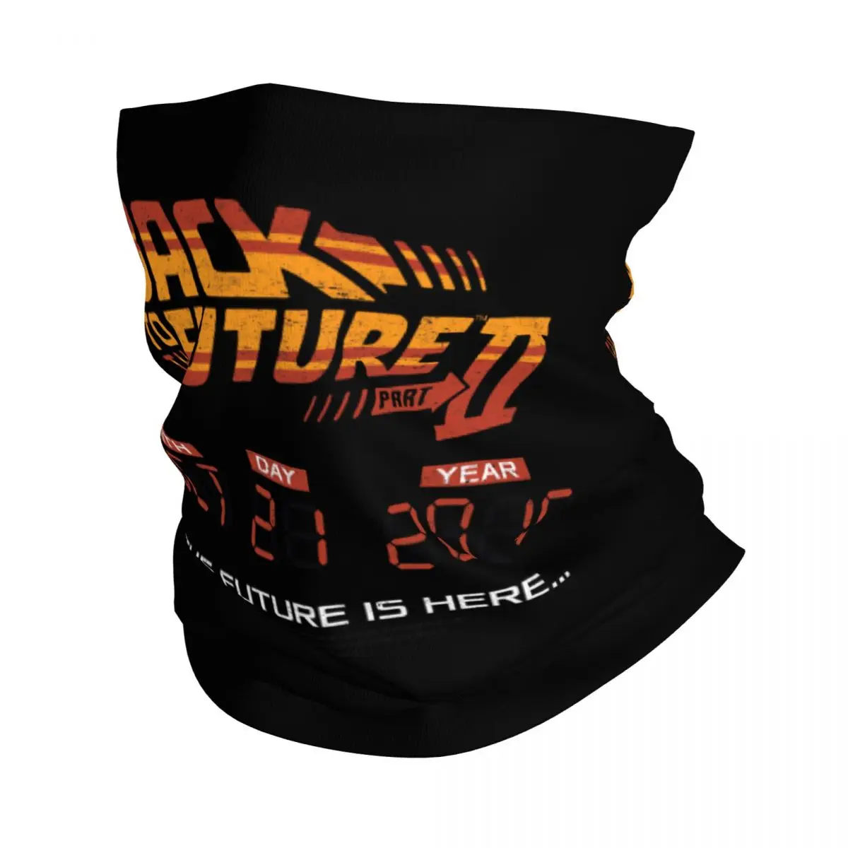 

Back To The Future Bandana Winter Neck Warmer Men Windproof Wrap Face Scarf for Ski Adventure Film Gaiter Headband