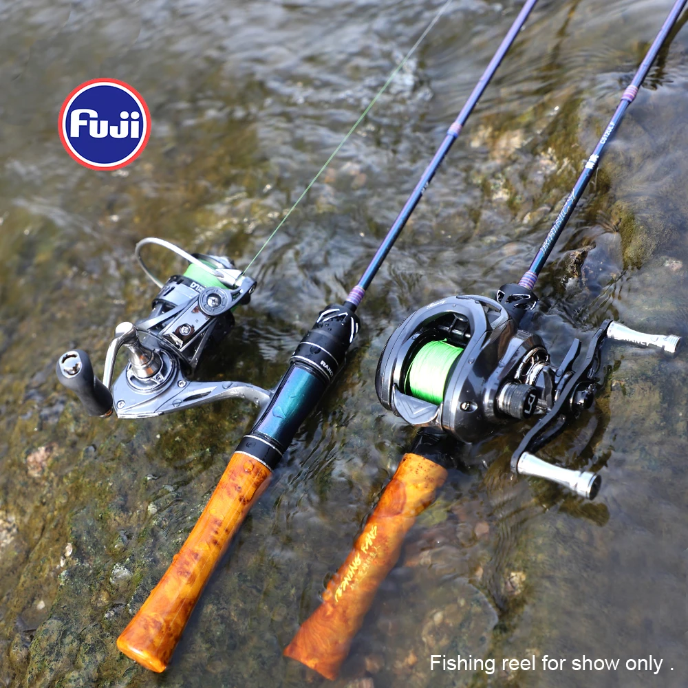 Карбоновая рыболовная удочка TAIGEK с деревянной ручкой твердая Удочка FUJI Guide UL