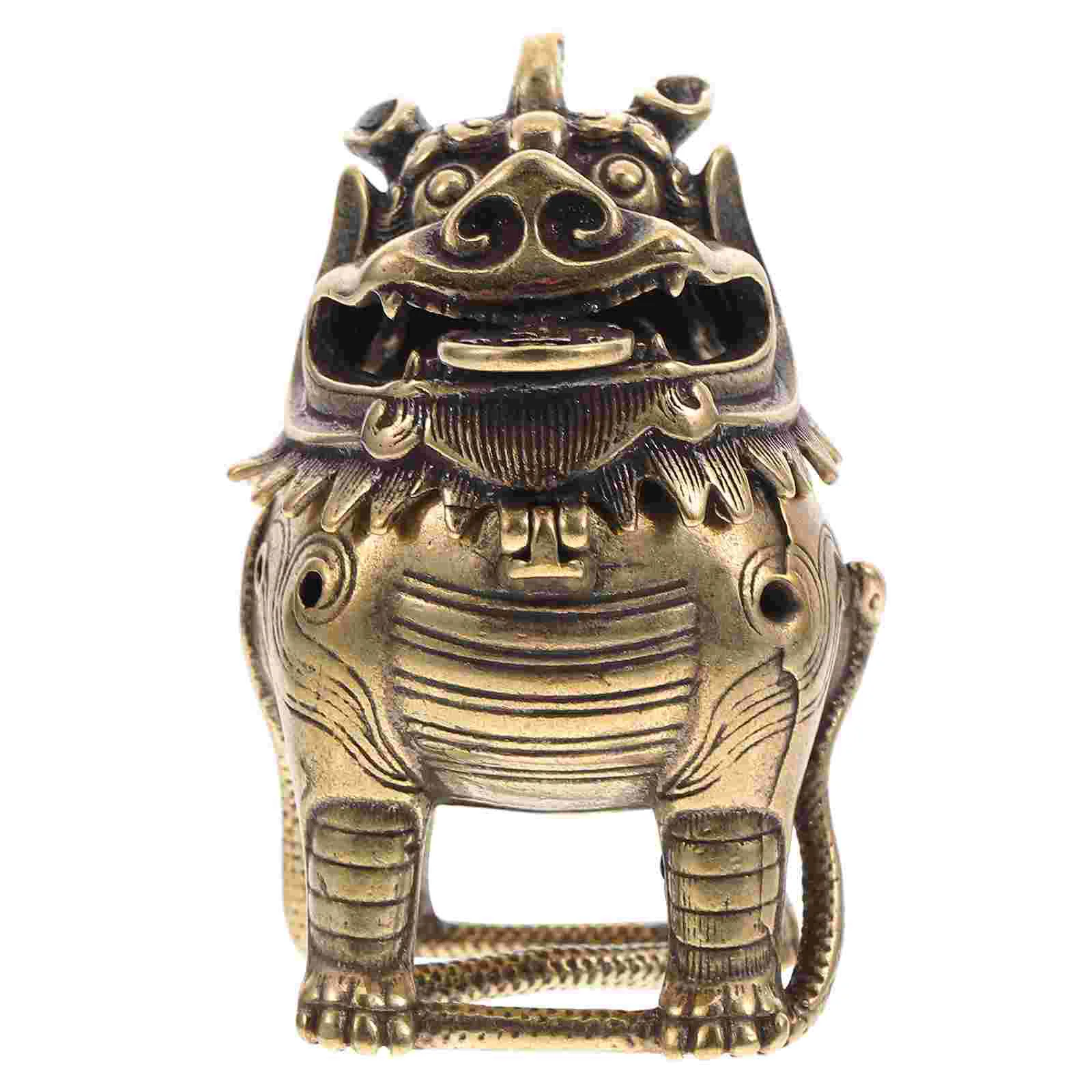 

Antique Incense Holder Copper Pixiu Statue Incense Holder Chinese Style Censer