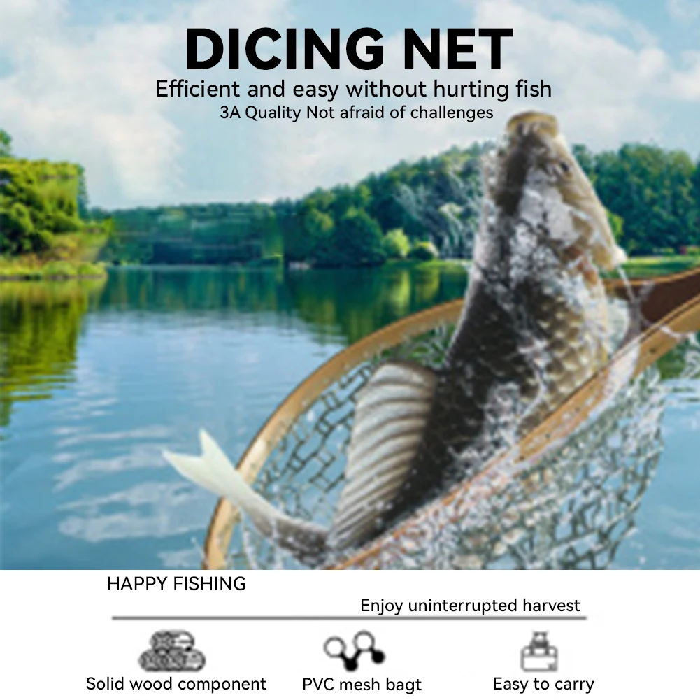 Каучуковая рыболовная сеть для ловли форели нахлыстом 24 2x106 дюйма